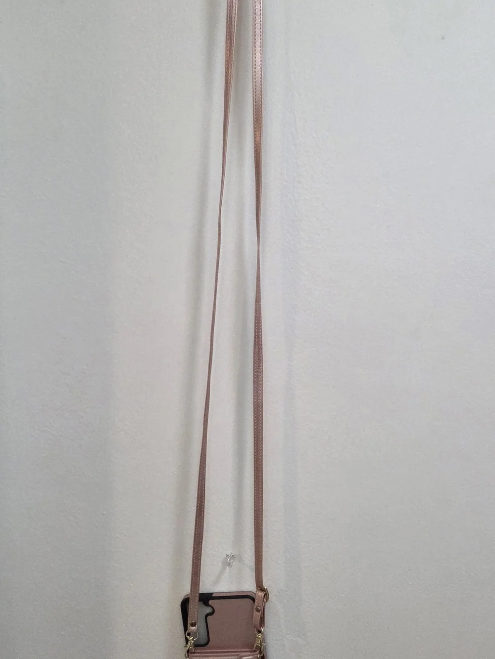Rose Gold Crossbody Wallet Phone Case For Samsung Galaxy S21+